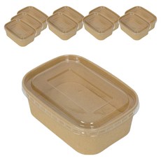 어반플레어 사각 도시락 용기 뚜껑 세트, 10개입, 1세트