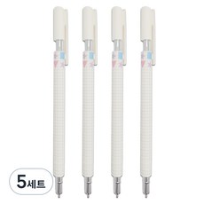 Mungudam 高級自動鉛筆 0.5mm 4入, 5套, 白色