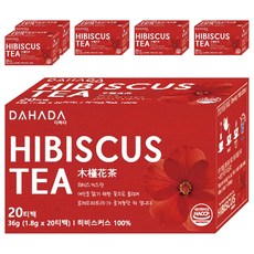 다하다 히비스커스티 20p, 1.8g, 20개입, 6개