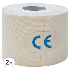 케이앤제이굿즈 편리 근육테이프 화이트 5cm x 5m, 2개, 1개입