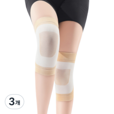 웰롯 스판 고탄력 무릎보호대 스킨 2p, 3개
