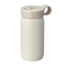 KINTO Play孩童吸管保溫瓶, 白色, 300ml, 1個