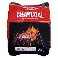 Tamsaa 椰殼炭塊 烤肉用 高級, 2kg, 1包