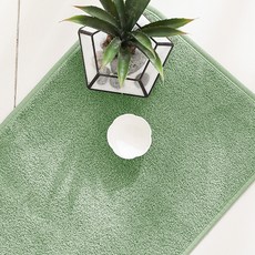 스칸디앤홈 발이편한 크레용 뽀송 욕실발매트 주방매트 미니러그, 세이지그린