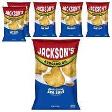 잭슨스 아보카도 오일 감자칩 씨솔트, 142g, 6개