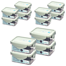 셰프웨어 클리어플러스 밀폐용기 직사각 400ml, 12개, 단품