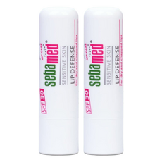 sebamed 施巴 台灣公司貨 潤澤護唇膏 SPF30, 4.8g, 2支, SPF Scent (Neutral)