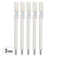 문구담 고급샤프 0.5mm 5p, 화이트, 3세트