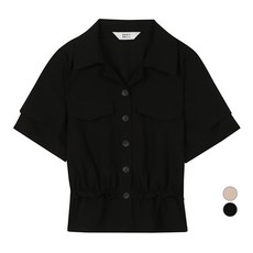 베스띠벨리 여성용 프릴 카라 페플럼 블라우스 BIBAF7445