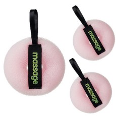 Wheat Sunday 深層清潔沐浴球, 粉紅色, 1入, 3個