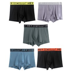 Gisela 男士日常四角褲5件組