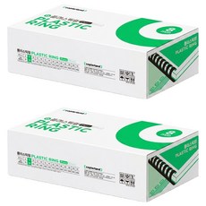 카피어랜드 플라스틱링 100개입, 8mm, Black, 2개
