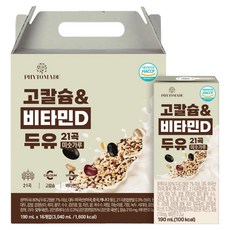 파이토메이드 고칼슘 앤 비타민D 두유 21곡 미숫가루, 16개, 190ml