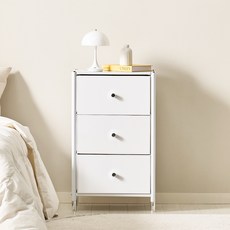 포미즈 라 그라브 수납 서랍장, 화이트, 3단