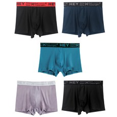 Gisela 男士日常四角褲5件組