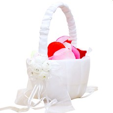 Stupid 自助婚禮花童提籃 圓形花, 混合色, 1個