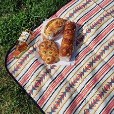 HANEE 雙面防水野餐墊, 象牙白