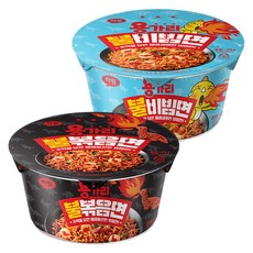 하림 용가리 불 비빔면 125g + 불 볶음면 114g, 1세트