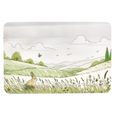 超吸水浴室防滑地墊 560g, 草蔓綠, 1個