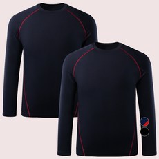 아르메데스 남성용 기모 긴팔 라운드 언더레이어 내의 상의 ID-R34 2p