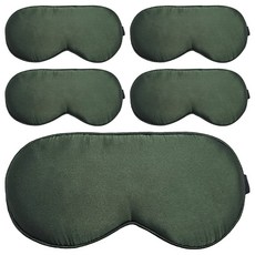 BIOAM 佰歐安 天然蠶絲大尺寸舒眠眼罩 彈性纖維頭帶 PP棉填充物 方便清洗, 5盒, 1個