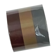 MUJI 無印良品 和紙膠帶 50 x 50 x 45mm 3色, 1組, 暗紅色 + 米色 + 灰色