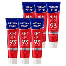 MEDIAN 麥迪安 93%含氟護理牙膏 牙垢淨味款, 120g, 6條