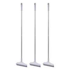 E.dot 二合一刮刀V形刷毛清潔刷 地板刷, 白色, 3支