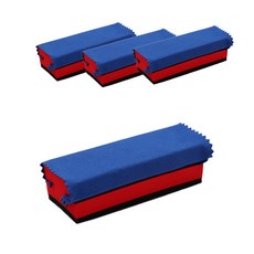 CARLUMI 納米塗料塗抹器4P + 1 000 4P集, 紅色+黑色(隨機發貨/塗抹器)隨機發貨(麂皮布)