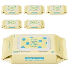 소소이지 이지 드라이 시트 그리너리 머스크 향 본품, 80개입, 6개