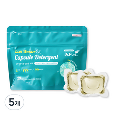Dr.Puri 安心洗碗機膠囊洗碗粉 30入, 300g, 5個