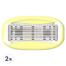 Market Ring 女性用高級除毛刀片 黃色, 2個, 1入