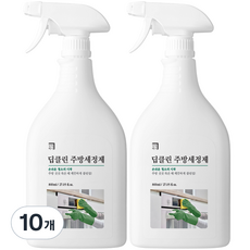 살림백서 딥클린 주방세정제, 10개, 800ml