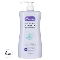 코스메이트 바세린 네이처 데일리 바디로션, 4개, 1.078L