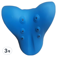 셀리빙 바른자세 C자형 목베개 블루, 3개