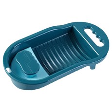 Welltium 家用 攜帶式 旅行用 宿舍用 迷你洗衣板 洗衣臺, 1個, 藍色