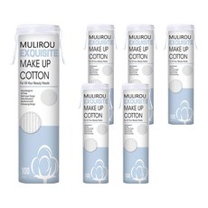 小麥購物 全棉三層淨膚化妝棉 L340, 100片, 6包