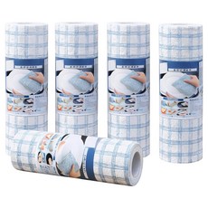 Liveworks 可水洗格紋廚房紙巾, 5個, 40枚入