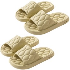 Market Plan 時尚波浪紋室內拖鞋, 綠色, 2組