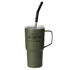 CLS 加大款雙層手把保溫杯 900ml, 多色 款式隨機, 1個