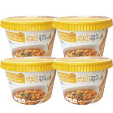 COOK-TOK 炒年糕即食杯 辣奶油口味, 145g, 4入