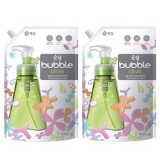 애경 순샘 버블 올리브 주방세제, 1L, 2개