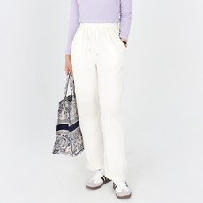 모이르벨라 여성용 골지 코듀로이 와이드 밴딩 팬츠