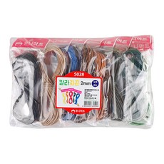 Uniart 彩色紙繩 2mm x 16種套組, 混色, 1套