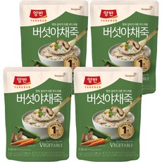양반 버섯 야채죽, 420g, 4개