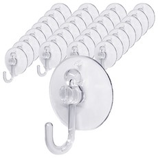 PICKYPICKS 真空吸盤 + 掛鉤 20入, 透明, 5套