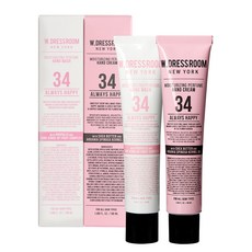 W.DRESSROOM 香氛保濕護手霜 50ml+洗手乳 50ml 34號 幸福時刻, 1套
