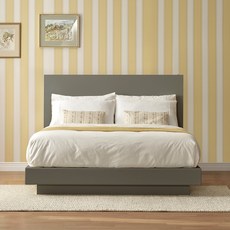 에스엘큐케이 소호 호텔 침대 + 하이브리드 매트리스 세트 방문설치, 그레이베이지