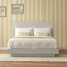 에스엘큐케이 소호 호텔 침대 + 하이브리드 매트리스 세트 방문설치, 라이트그레이