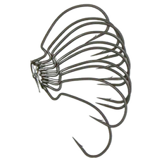 JiNDO Lure 鷹魂 1.5X 強化 曲柄鉤 軟蟲鉤 鐵氟龍, 10入, 1組